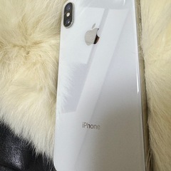 iphone X シルバー　64GB SIM フリー　バッテリー100%「美品」