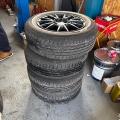 タイヤ　ホイール　4本セット　プリウスなどピッチ100 5穴
　