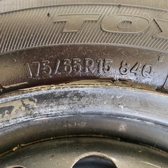 【早い者勝ち！鉄チンホイール】15インチタイヤ付き！！