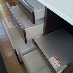 ☆ジモティ割あり☆ 高橋木工所 食器棚 ダークブラウン H178×D51×