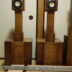 自作スピーカー　スーパースワンD101S  クレーンF111 長岡式　ラック用板　ケーブル他