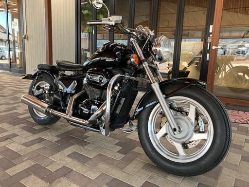 車検付き❗️令和8年11月迄　HONDA STEED600 PC21 フルカスタム　オールペン　1人乗り登録　機関良好　ハーレー風　ブレンボキャリパー 車検付き❗️令和8年11月迄 HONDA STEED600 PC21 フルカスタム オールペン