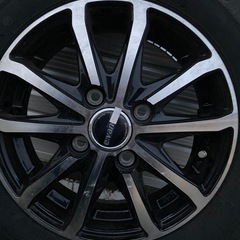 アルミとスタッドレスタイヤの4本セット　ブリザックVRX2 145/80R13 ワンシーズンのみ