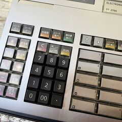 カシオ/CASIO 20部門 軽減税率対応 電子 レジスター TE-2700 カギ付き