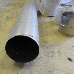 薪ストーブ煙突部材　SUSスパイラルΦ150×L定尺４m　他チーズ等各種