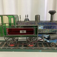 ■ioy1104■ステンドグラスの汽車の置物■