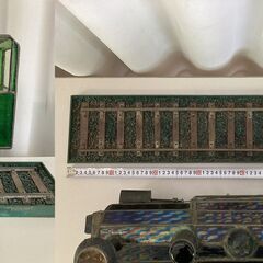 ■ioy1104■ステンドグラスの汽車の置物■