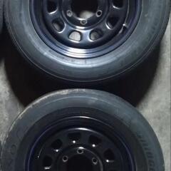 デイトナ風？16インチ鉄ホイール　6穴ハイエース　キャラバン