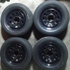 デイトナ風？16インチ鉄ホイール　6穴ハイエース　キャラバン