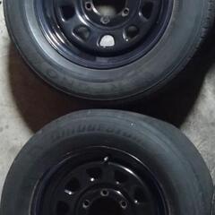 デイトナ風？16インチ鉄ホイール　6穴ハイエース　キャラバン