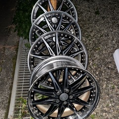 20インチ タイヤホイール 255/45R20SUVに！ バリ溝ガリ傷無し！