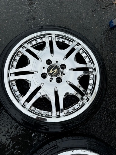 軽四 メッキホイール16インチ格安 中古16インチアルミホイール 中古