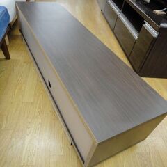 ローボード 幅140㎝ ダークブラウン 引き出し付き テレビボード TV台