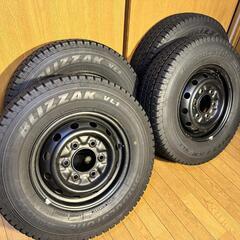 【ブリジストンBLIZZAK】タイヤ＆ホイール4本セット