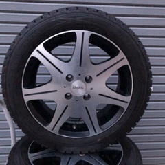 No.103スタッドレス165/60/15 4H PCD100 アルミ付4本セット