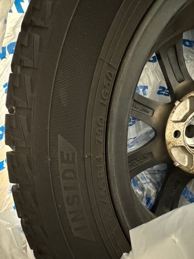 美品】60系ハリアースタッドレス235/55R18ヨコハG075ホイール付4本