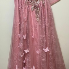 ピンクのプリンセスパーティードレス
