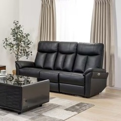 新品　電動リクライニングソファ　3人掛け