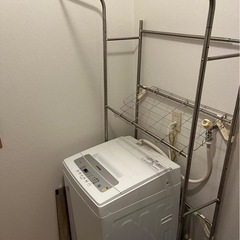 パナソニック冷蔵庫168L、アイリスオーヤマ5kg洗濯機、パイプ棚3点セット