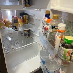 パナソニック冷蔵庫168L、アイリスオーヤマ5kg洗濯機、パイプ棚3点セット