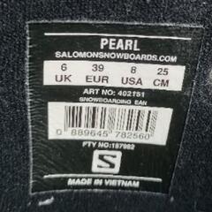 サロモンスノーボードブーツPEARL 25cm