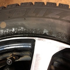 ホンダ純正アルミ　155/65R14  スタッドレス