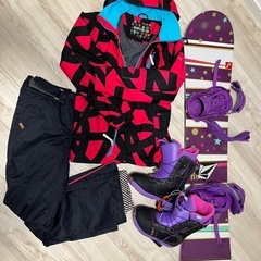 ⭐︎美品⭐︎スノボ4点セット　レディース　ウェア　ボード　ビンディング　ブーツ