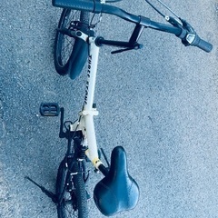 No 9 折りたたみ自転車　20インチ自転車　6 段ギア付き