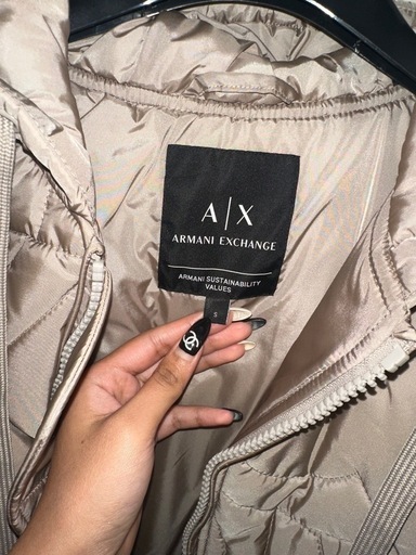Armani Exchange キルティングジャケット ベージュ S 新品