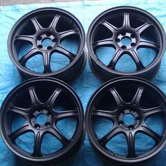 A-TECH アルミホイール 17インチ 7j ＋48 100 5穴 ブロンズ～ブラックに色替え ４本セット FINAL SPEED 86 プリウス