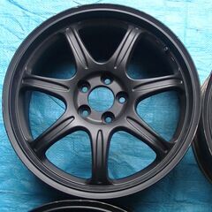 A-TECH アルミホイール 17インチ 7j ＋48 100 5穴 ブロンズ～ブラックに色替え ４本セット FINAL SPEED 86 プリウス