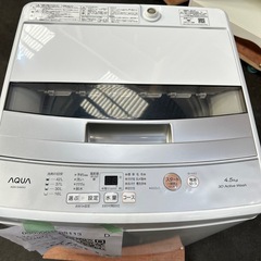 洗濯機 2021 4.5k アクア