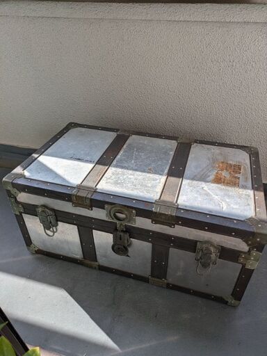 アンティーク トランク 宝箱 ヴィンテージ ケース コンテナ ボックス