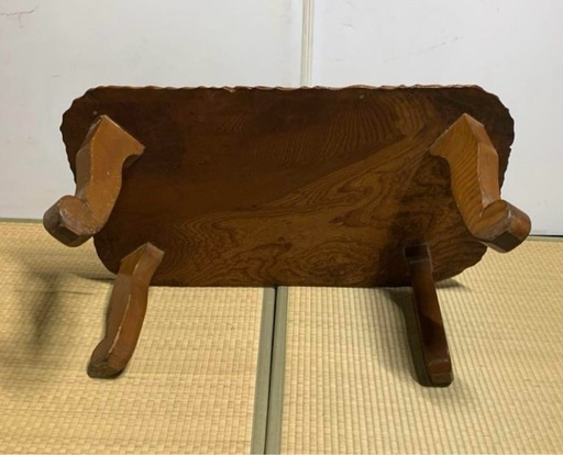 ヴィンテージ 昭和 折りたたみ式 ちゃぶ台 座卓 ローテーブル 天然木