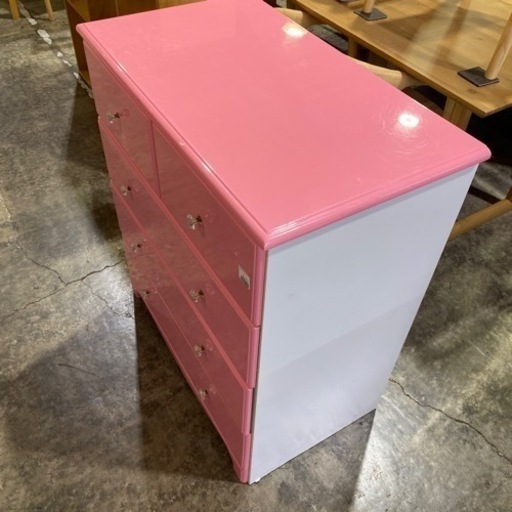 マルミツ 4段チェスト グレー エナメル 幅88×奥41×高88cm 電源付き