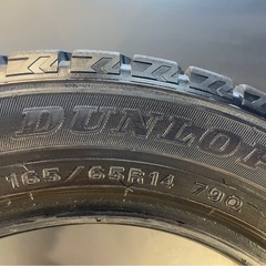 【組換料金コミ】2017年製 165/65R14 ダンロップ　ウィンターマックスWM02　★４本セット　タイヤまにあS22 077