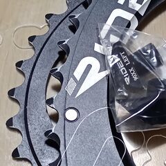 RIDEA オーバルチェンリング 52-36 シマノ4アーム ハーフ