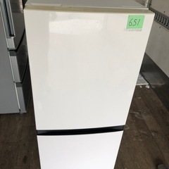 NO 651 福岡市内配送設置無料 Hisense(ハイセンス)の130L 2ドア冷蔵庫 