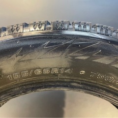 【組換料金コミ】2018年製 155/65R14 ブリジストン ブリザックVRX2　★４本セット　タイヤまにあ S23 082
