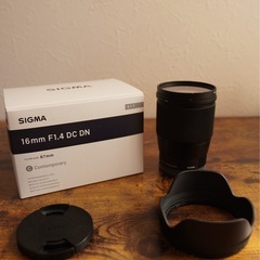 良品】SIGMA 16mm F1.4 DC DN 単 焦点レンズ eマウント