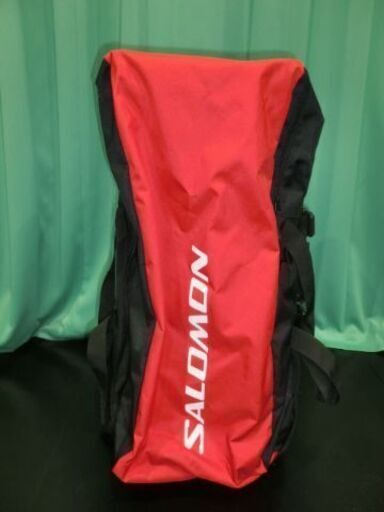 Salomonサロモン スキースノボ キャスター付 ボストンバッグ 80cm 赤黒