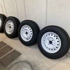 22年製スタッドレスタイヤ165/80R14 4本×ホイールset
