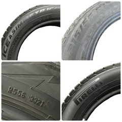 冬タイヤ 2021年製 ピレリ ICE ASIMMETRICO 215/55R17 94Q 4本 スタッドレス