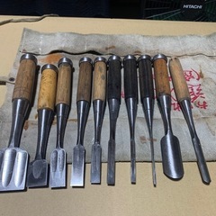 大工道具　鑿　ノミ10本　追入鑿