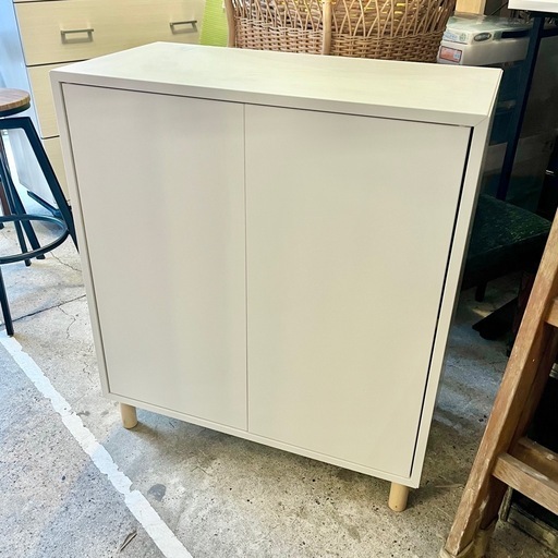 《売約済み》【武蔵小山店】 IKEA イケア EKET エーケト キャビネット コンビネーション 脚付 ホワイト 白 木製　シンプル  品川区 リサイクルショップ ランバールーム 武蔵小山店  ◀︎ 武蔵小山パルム 戸越銀座 隣
