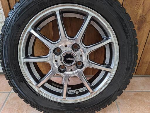 ダンロップタイヤ アルミホイル付きセット アルミホイール付きタイヤ 4