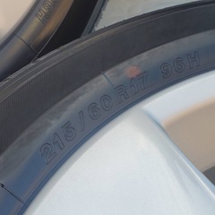 美品新車外し❗20ヴェルファイア❗純正アルミホイール❗215/60R17バリ山❗