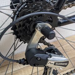 メンテ済！クロスバイク ブラック PayPay払いOK!