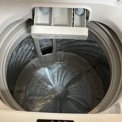 ハイセンス　縦ドラム式洗濯機　容量8kg 2021年製