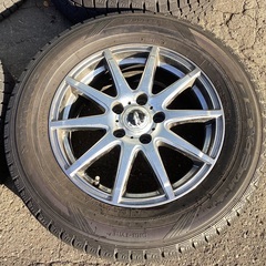 アルミホイール 12800円 16×6.5J スタッドレスタイヤ 215/65R16 ダンロップ 12年製🌟14